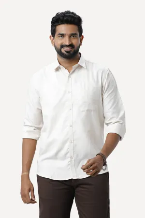 Armani - Light Beige Formal Shirts for Men | Ariser