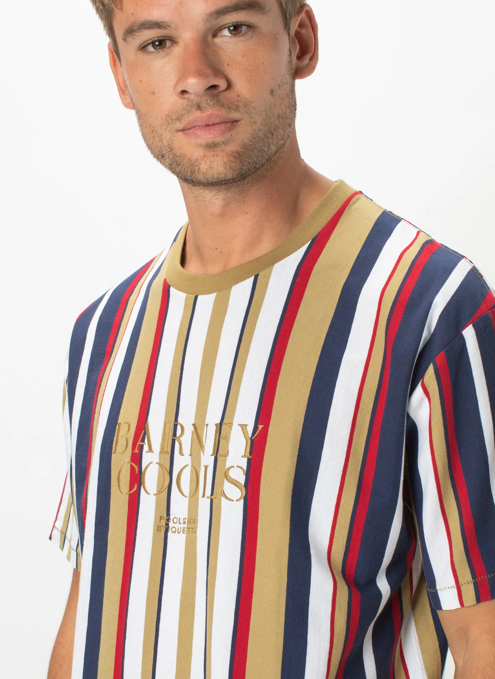 Barney Cools Embro Tee Gold Stripe