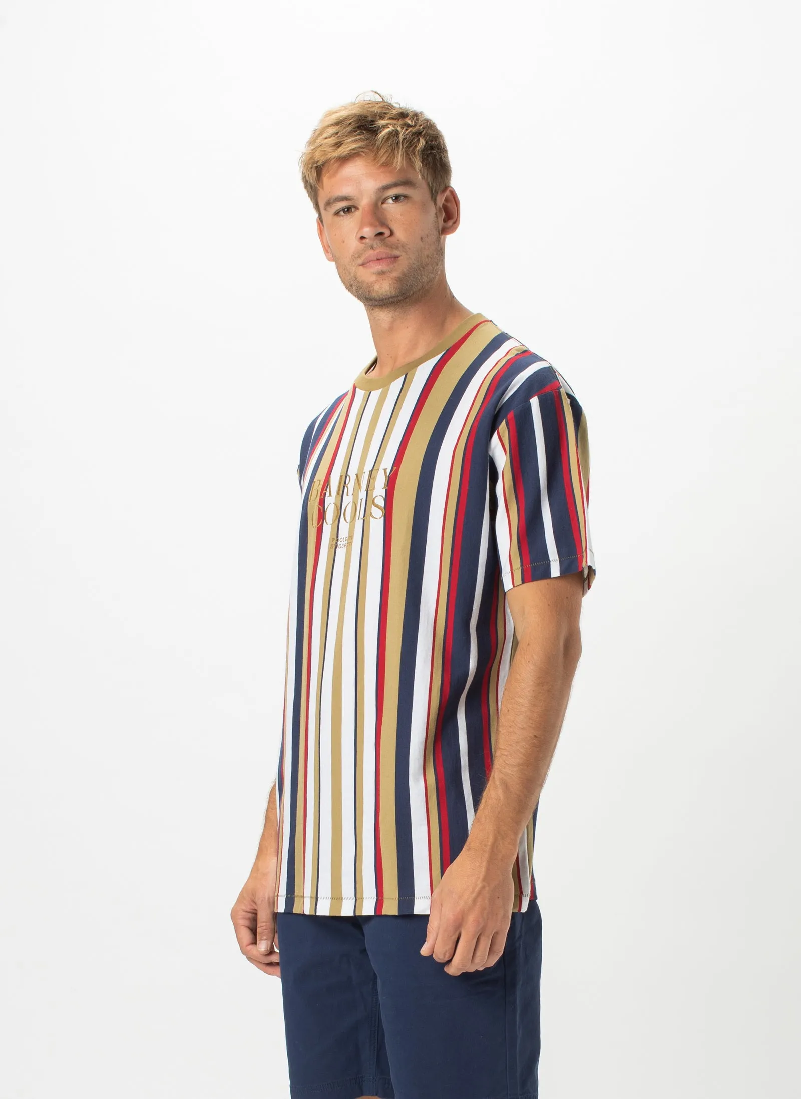 Barney Cools Embro Tee Gold Stripe