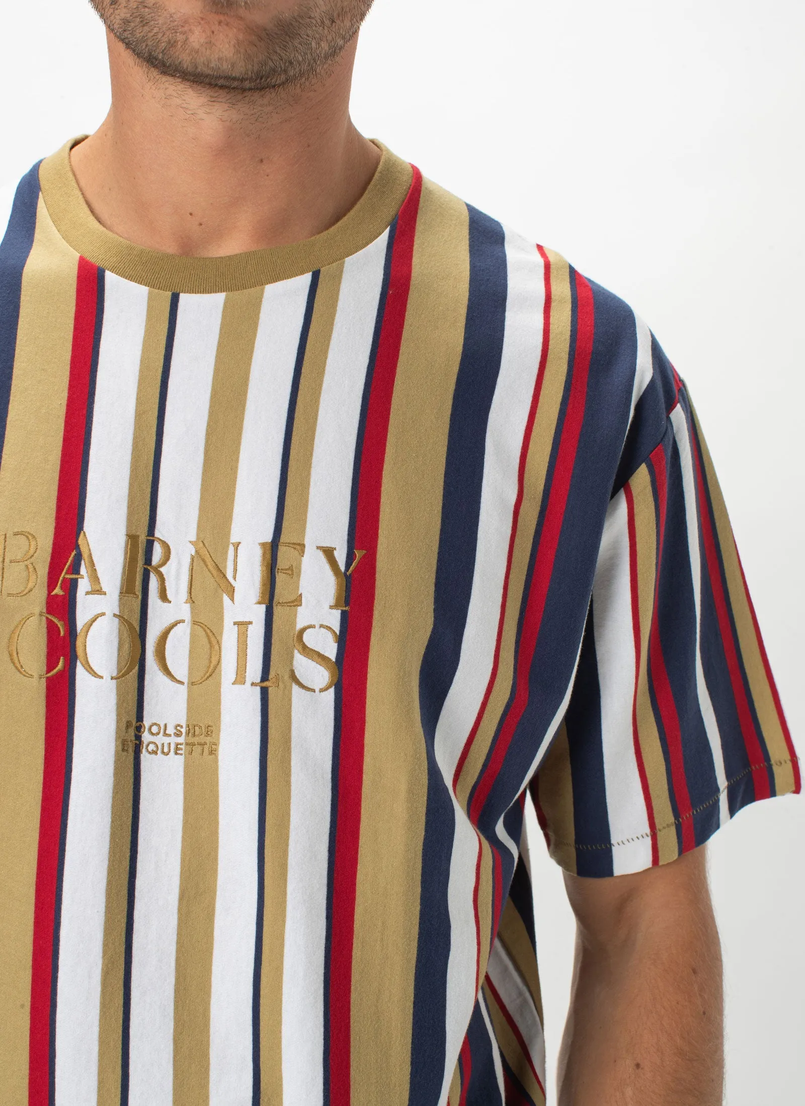 Barney Cools Embro Tee Gold Stripe