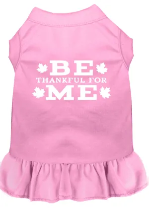 Be Thankful For Me Screen Print Dress Light Pink Xxl