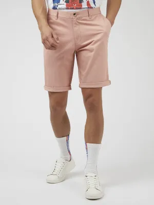 Ben Sherman Slim Stretch Chino Shorts - Light Pink
