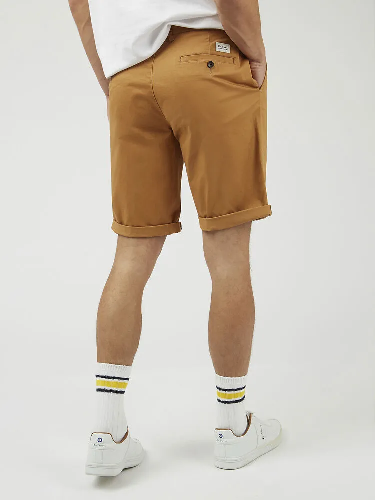 Ben Sherman Slim Stretch Chino Shorts - Light Tan