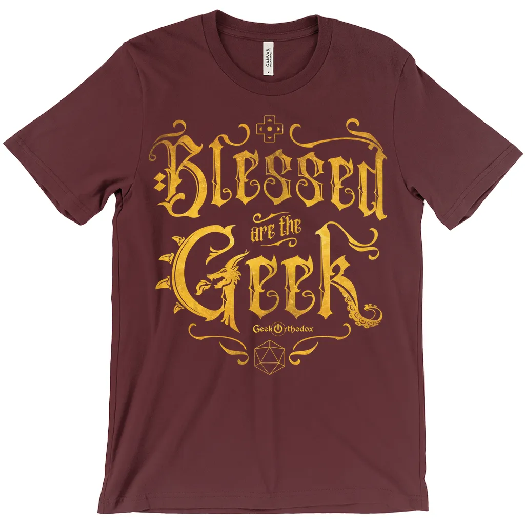 Blessed Are the Geek | Unisex Nerdy Scripture T-Shirt - Premium Cotton Blend