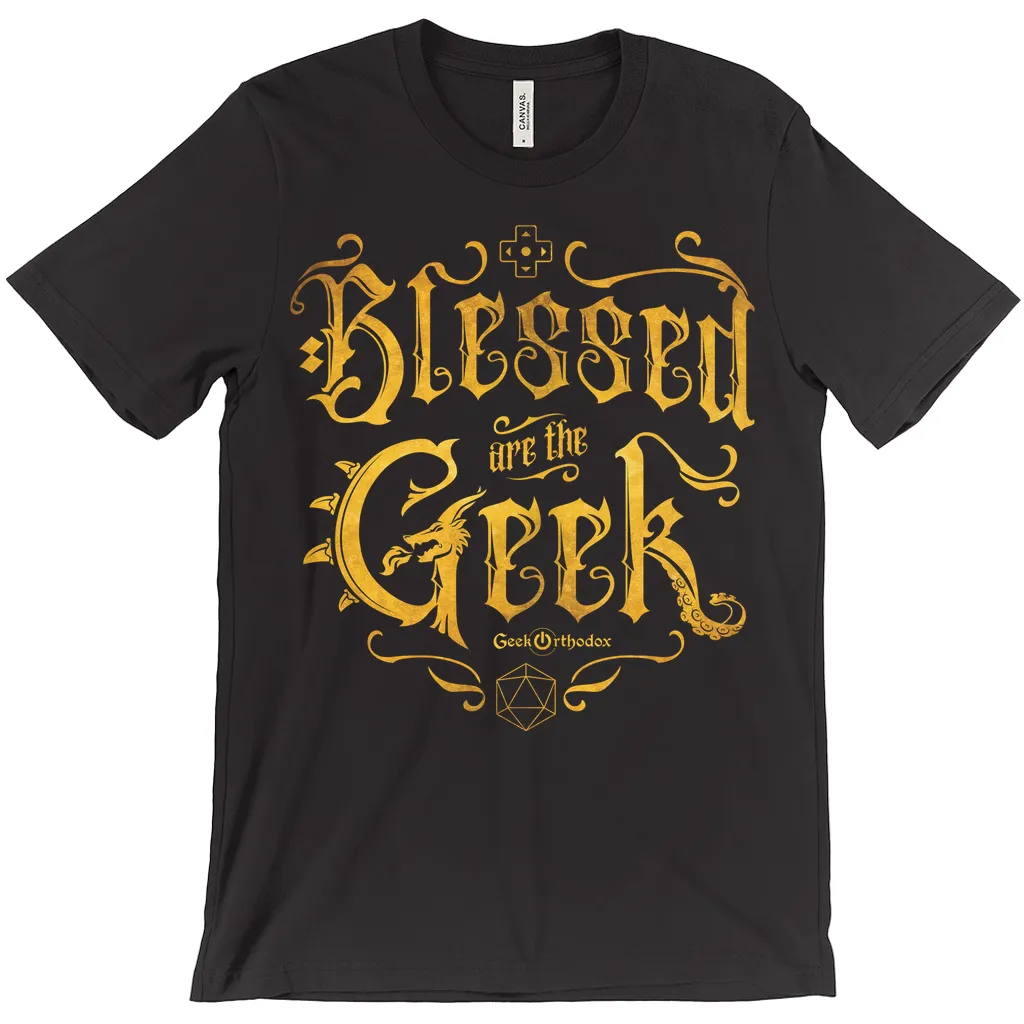 Blessed Are the Geek | Unisex Nerdy Scripture T-Shirt - Premium Cotton Blend