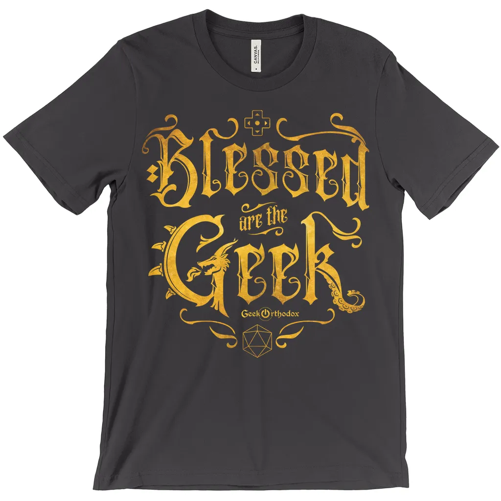Blessed Are the Geek | Unisex Nerdy Scripture T-Shirt - Premium Cotton Blend