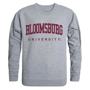 Bloomsburg University Game Day Crewneck Pullover Sweatshirt Sweater Heather Grey