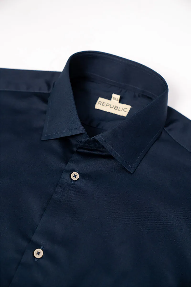 CLASSIC FIT DARK BLUE FORMAL SHIRT