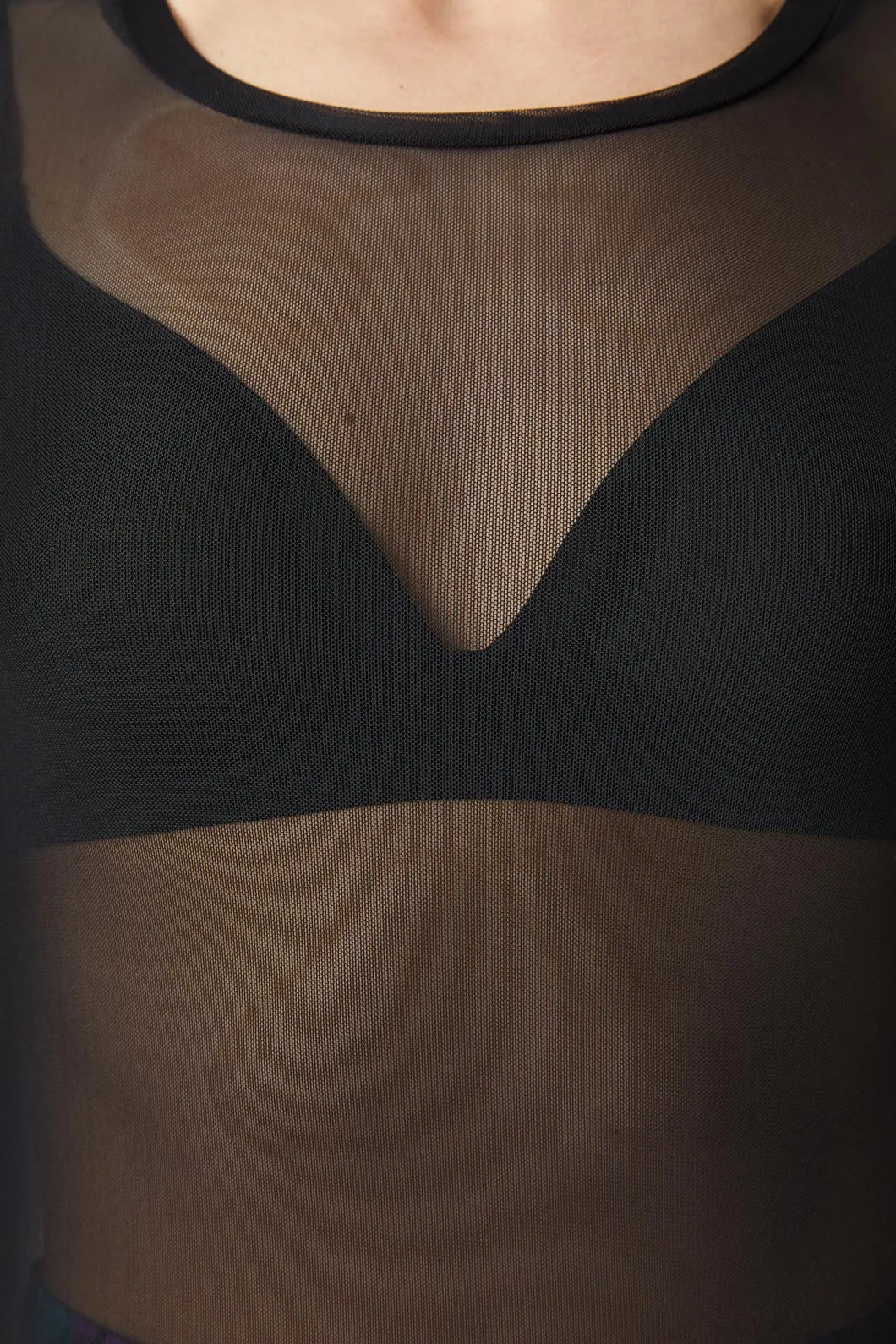 Classic Plain Mesh Top