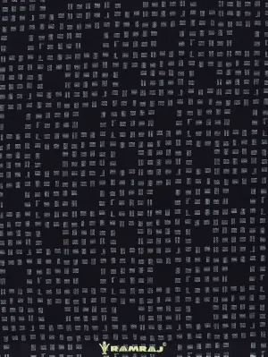 Cotton Colour Check Shirt Fabric Navy MBA