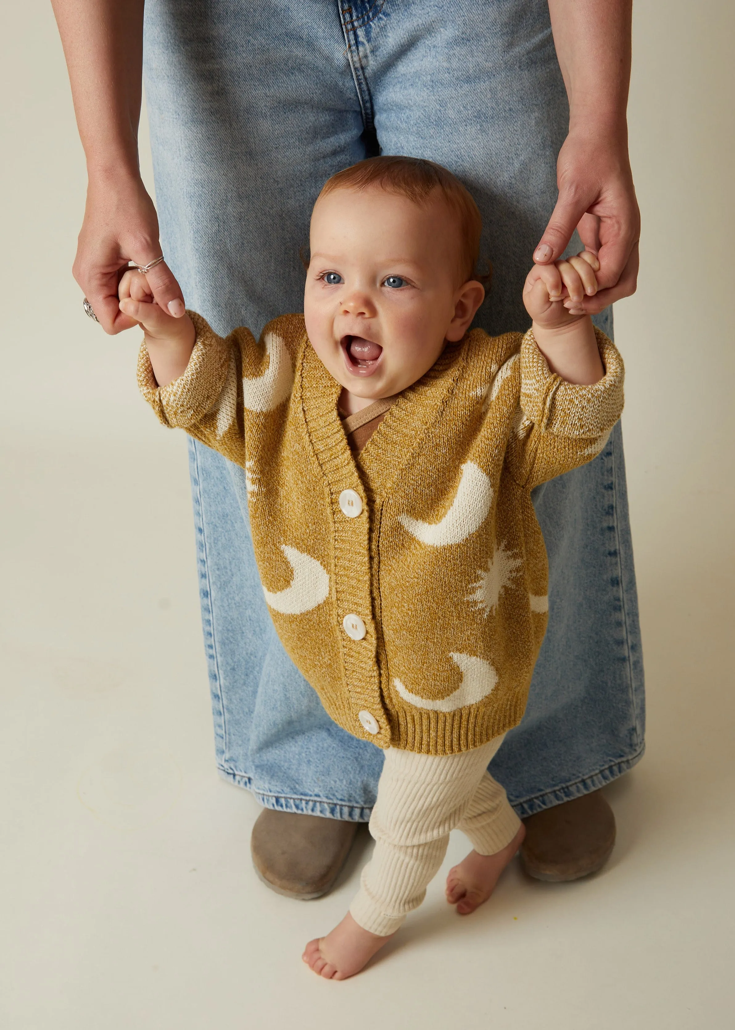 Cozmo Golden Moon Star Cardigan Baby