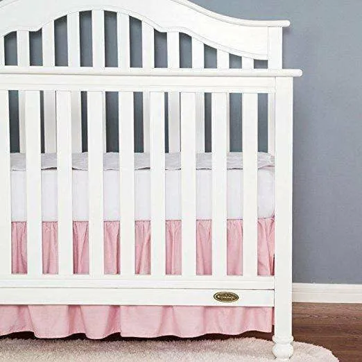 Crib Bed Skirt - Pink