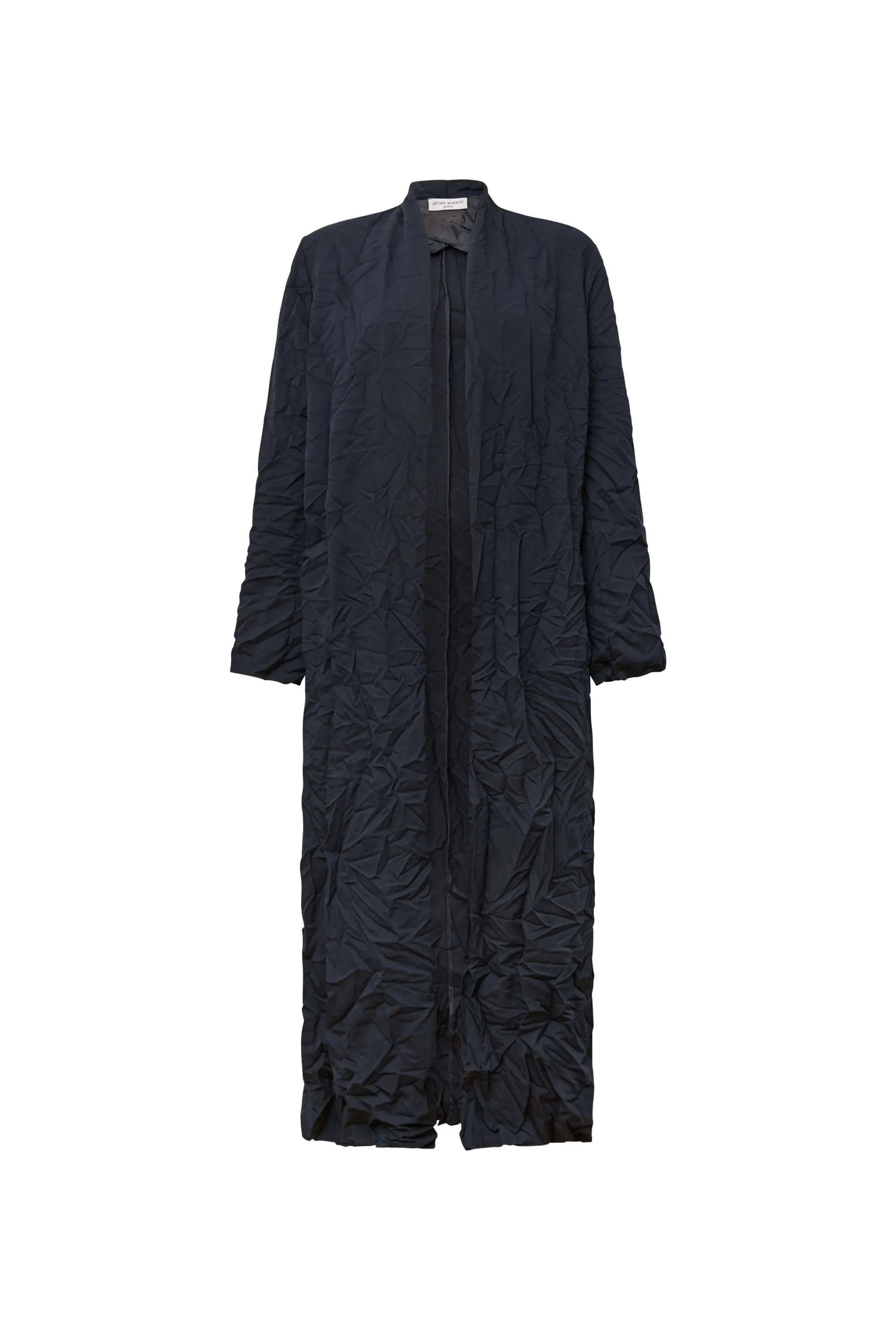 Crinkled Navy Cardigan