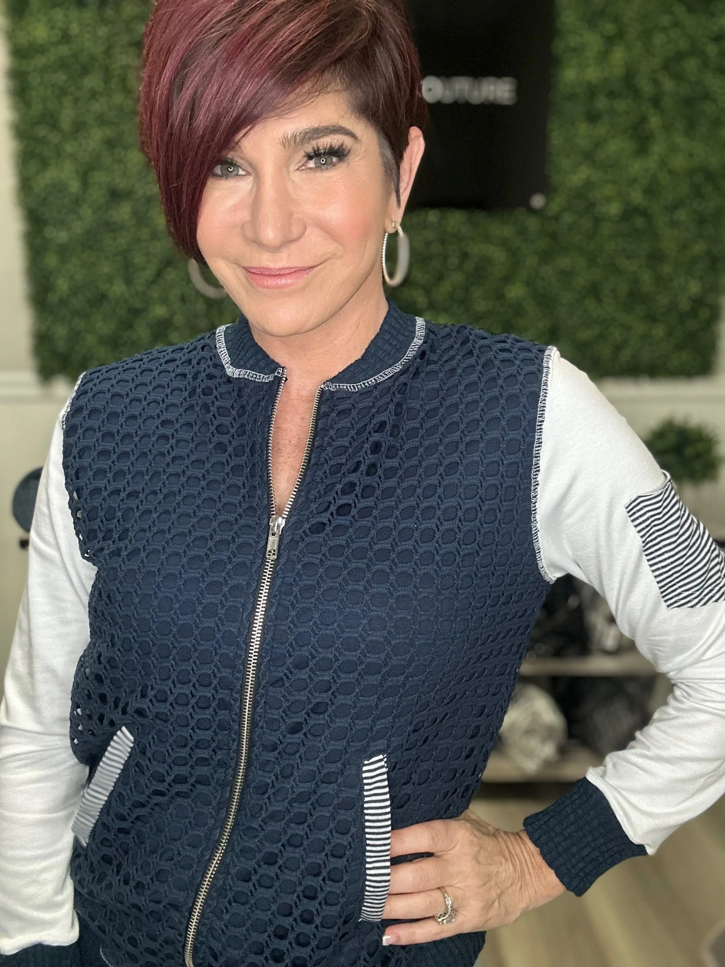 Crochet Bomber Jacket