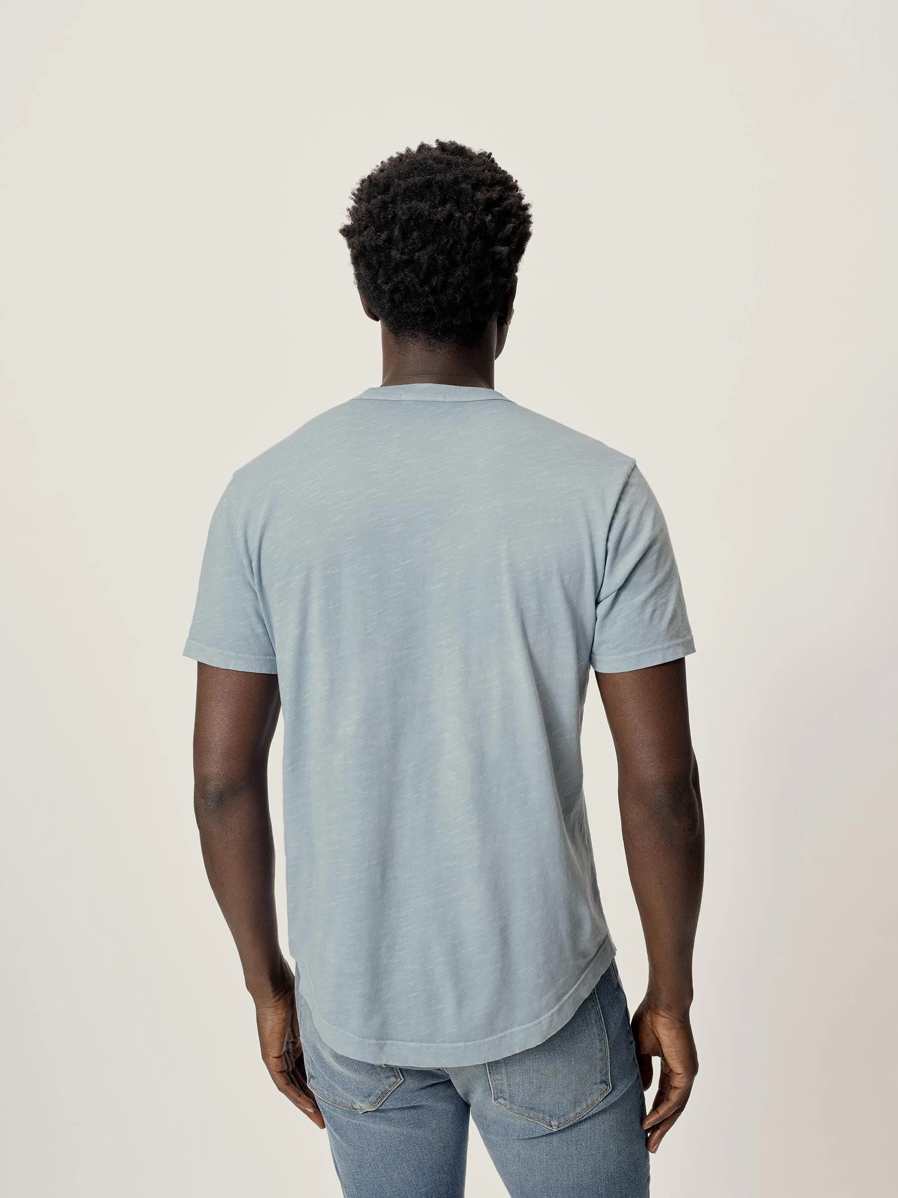 Cruz Venice Wash Slub Curved Hem Tee