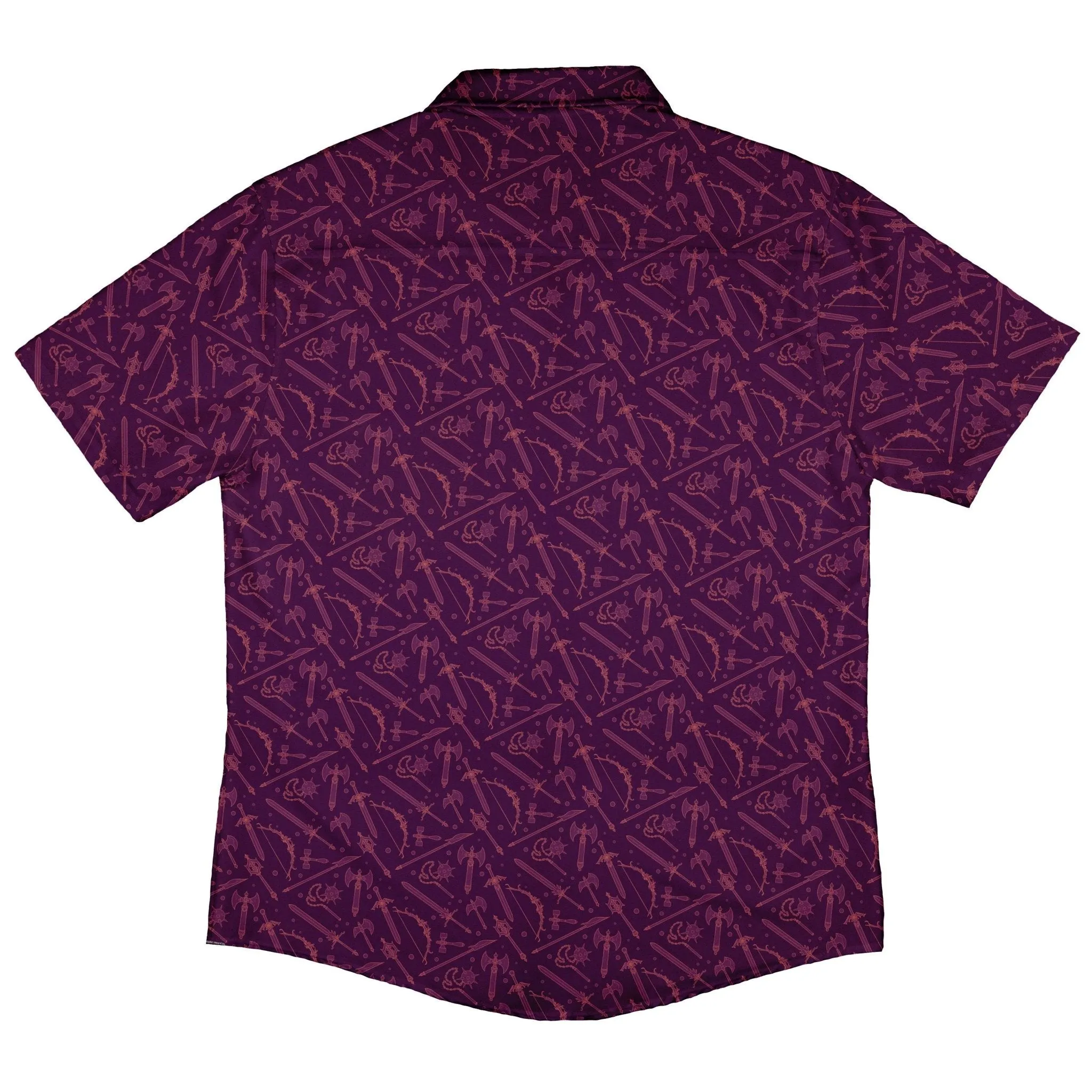 Dnd Medieval Weapons Button Up Shirt