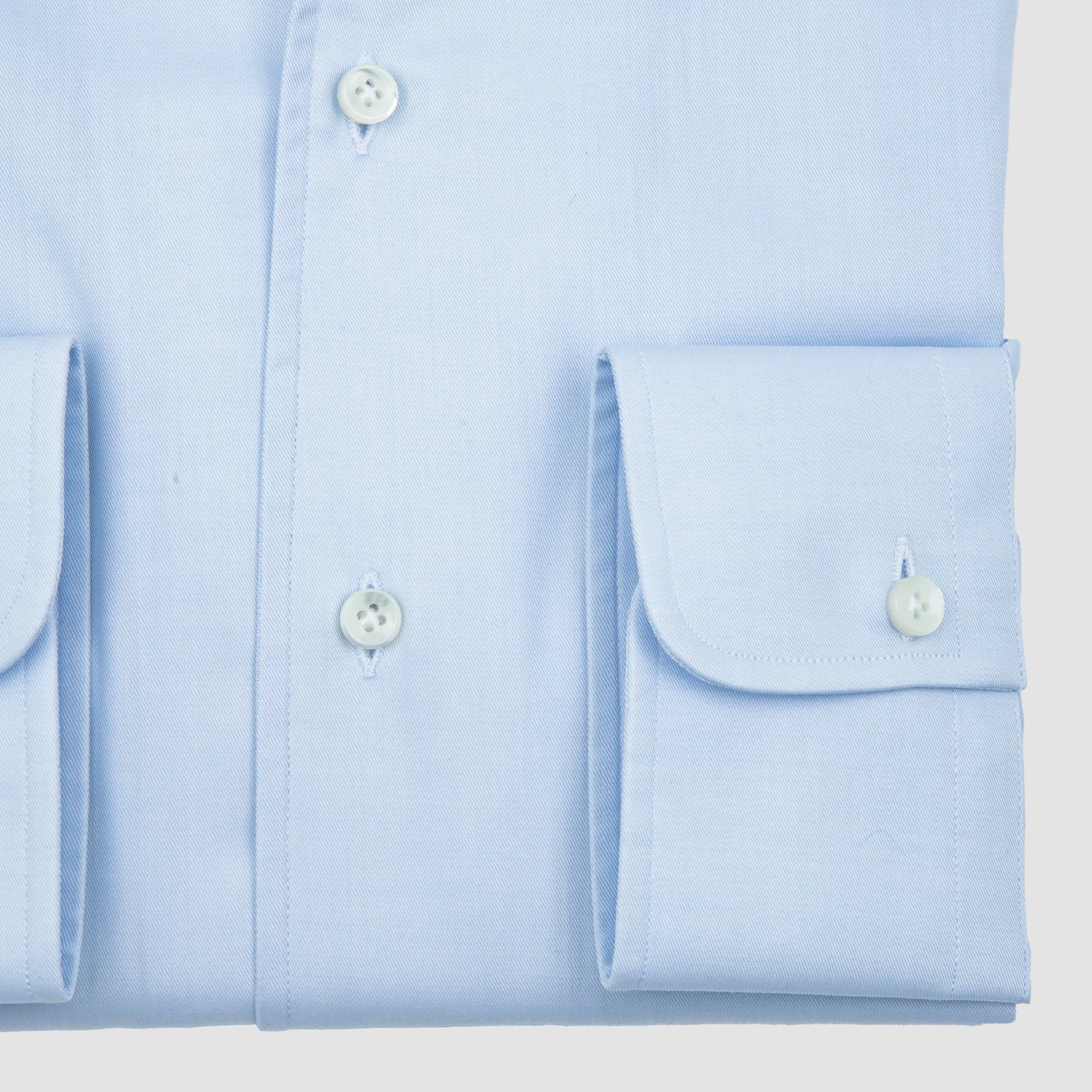 Double Button Down Twill Sportshirt Blue