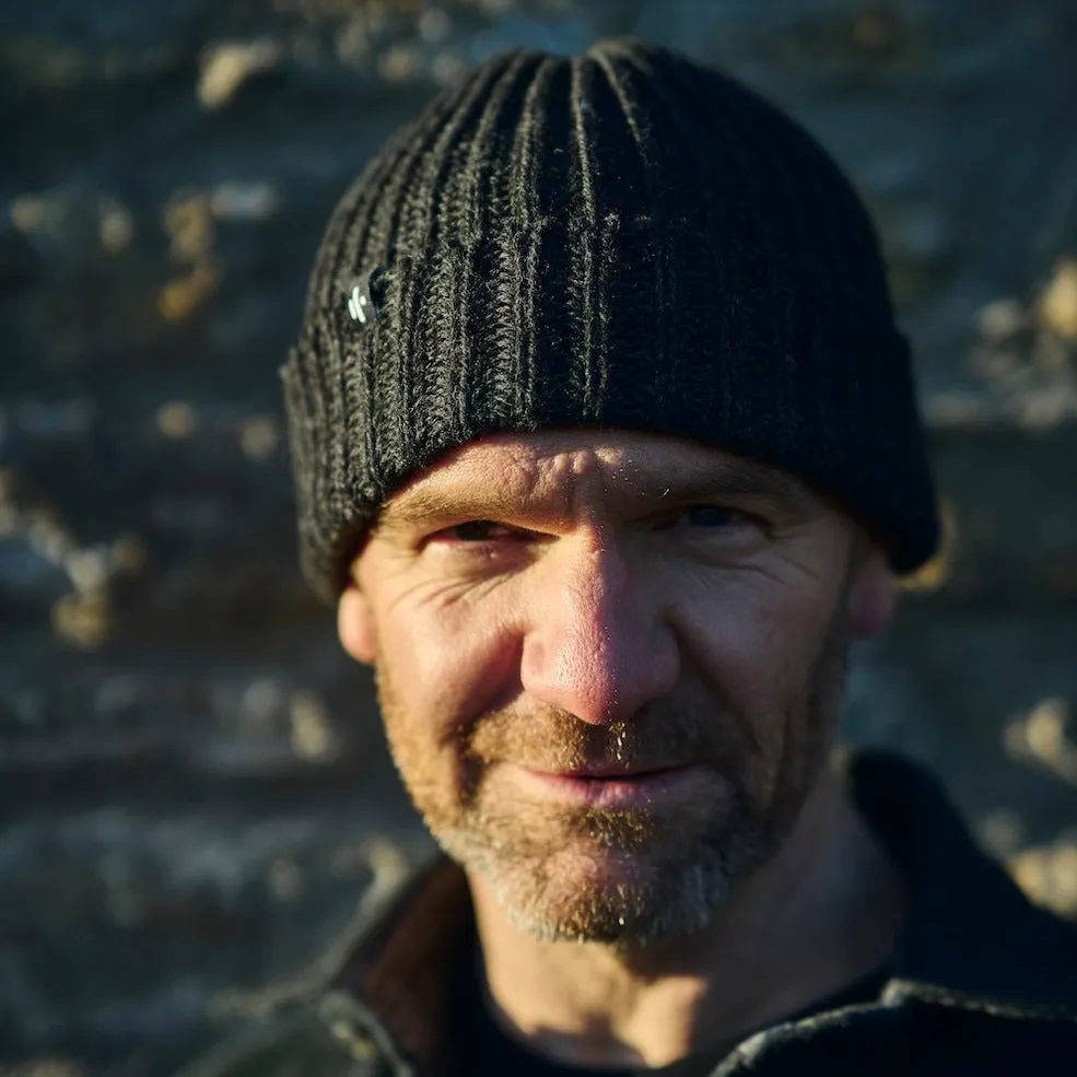 Effected Charcoal Wool Bobcap Beanie