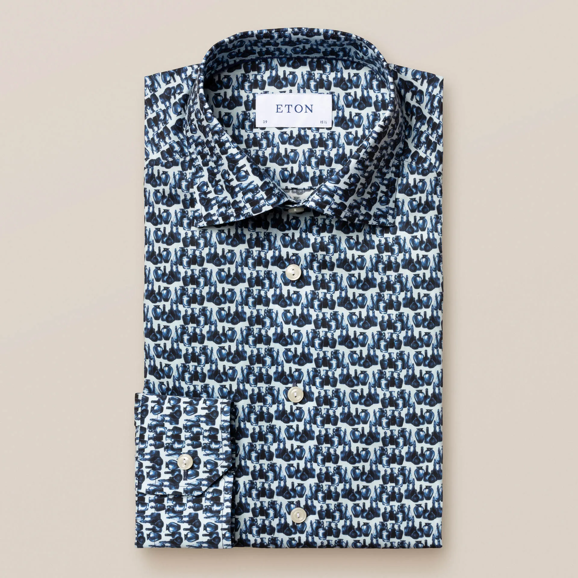 Eton Slim Fit Glassblower Fine Twill Shirt