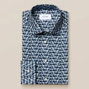 Eton Slim Fit Glassblower Fine Twill Shirt