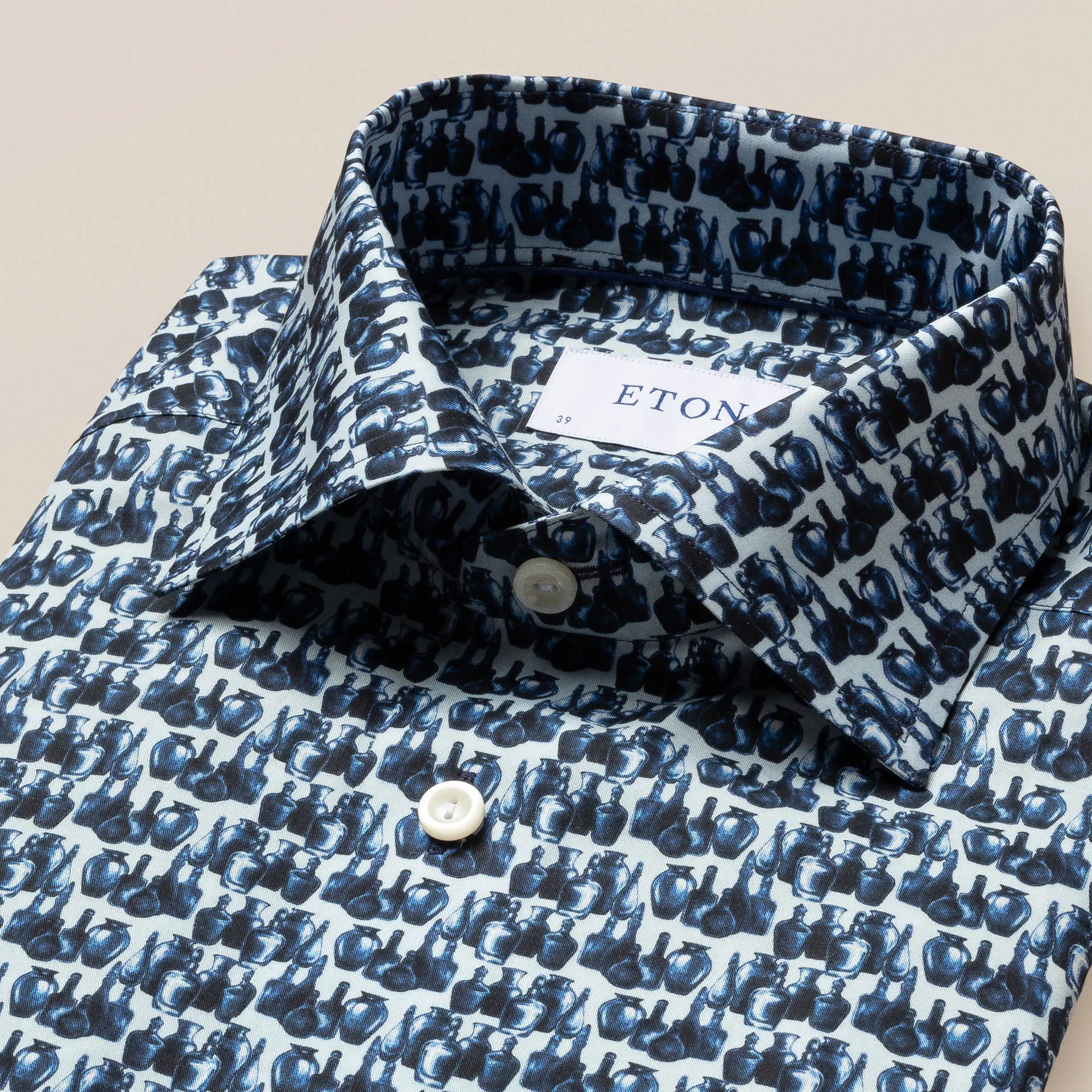 Eton Slim Fit Glassblower Fine Twill Shirt