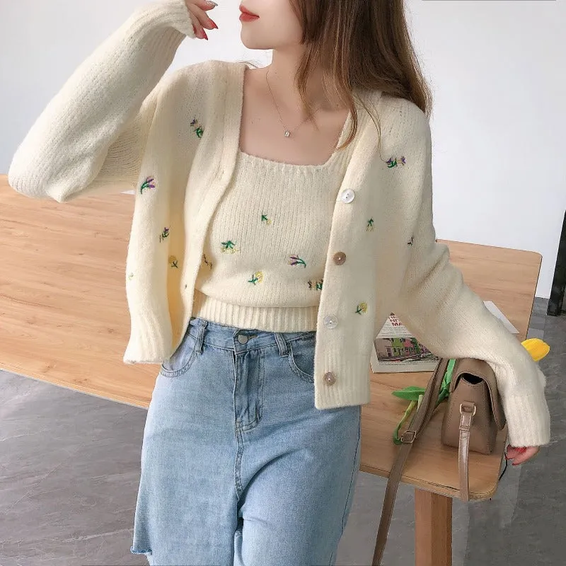 Floral Knitwear Set