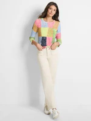 Gail Green Multi Colorwash Sweater - Nic & Zoe W241145