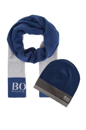 Giftset-1 Beanie (Navy/Grey) - 50376789410
