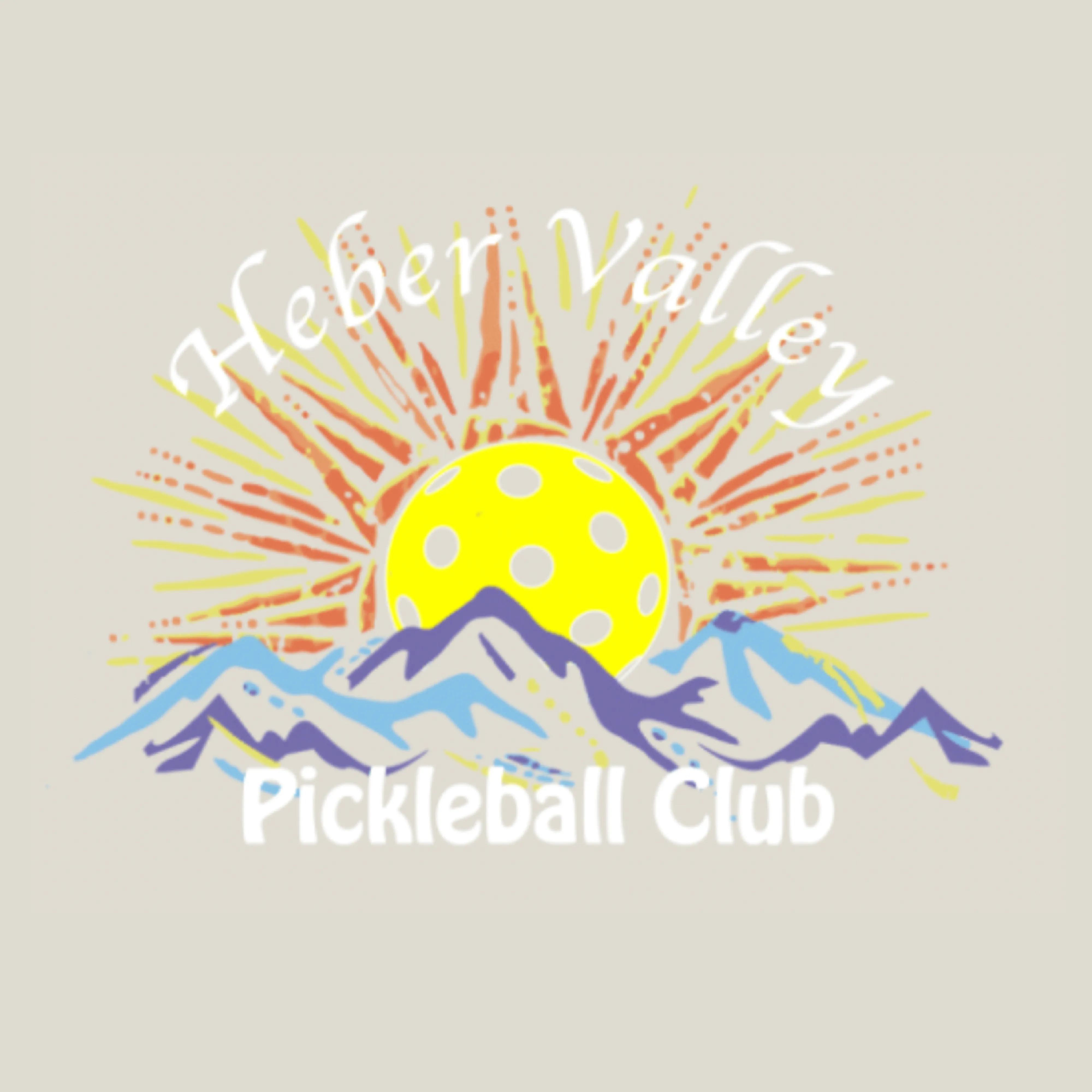 Heber Valley Pickleball Club (Large) | Women's Long Sleeve V-Neck Pickleball Shirts | 100% Polyester