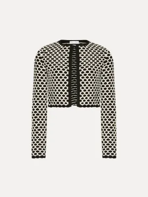 Honeycomb Sequin Knit Jacket