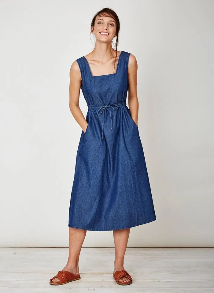 Iris Tencel Denim Midi Dress