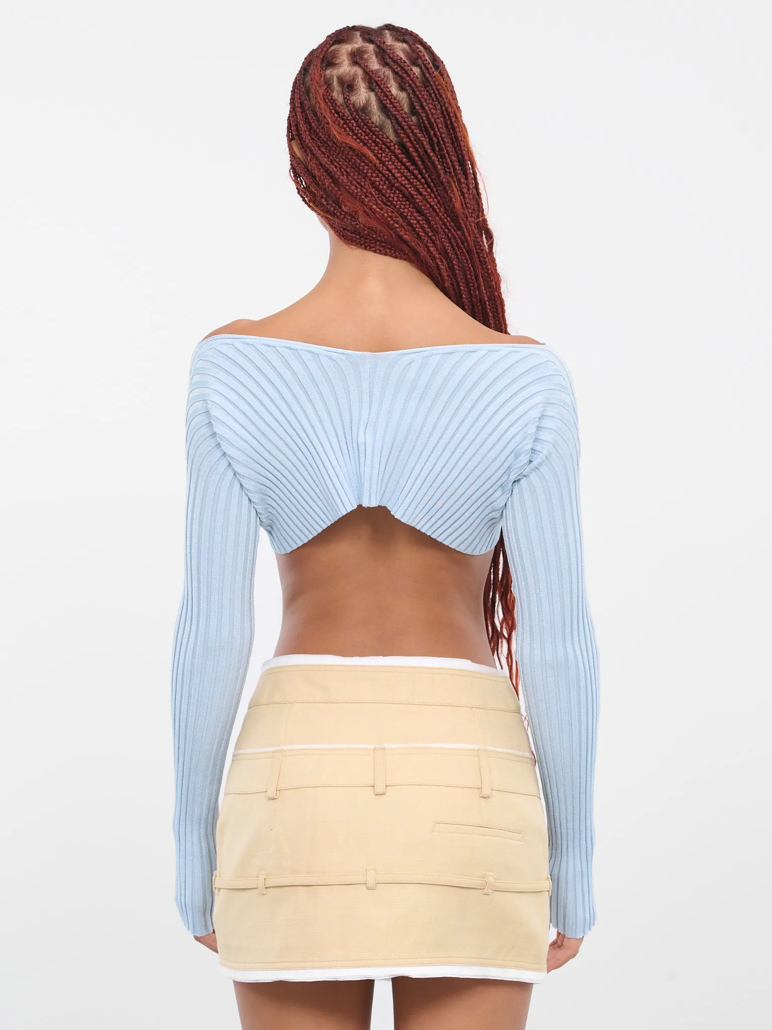 Le maille Pralù (213KN108-2190-LIGHT-BLUE)