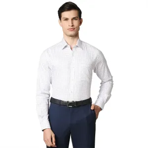 Men Violet Contemporary Fit Checks Cotton Full Sleeve Shirts