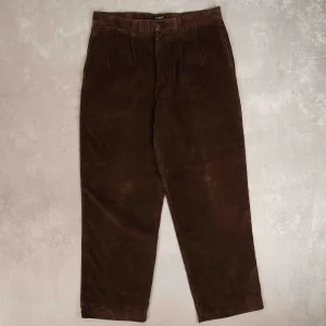 MEN'S VINTAGE DOCKERS RELAXED CORD TROUSERS - W34 X L32