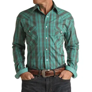Panhandle Men's Turquoise & Black Shirt