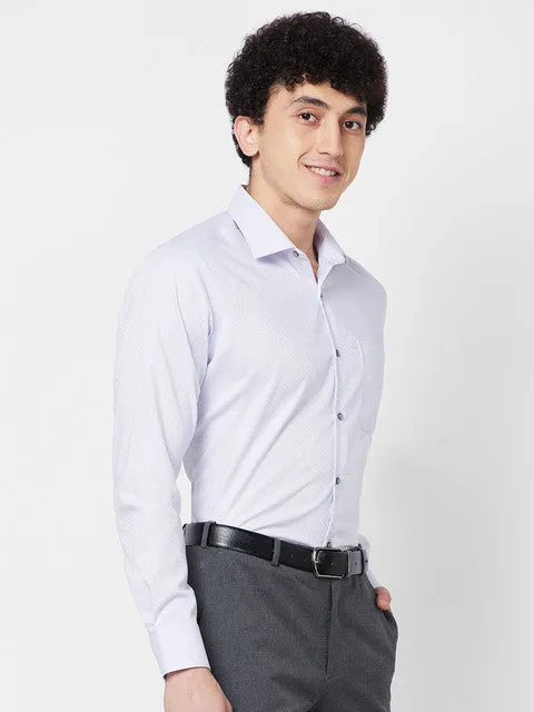 Raymond Men Grey Solid Contemporary Fit Cotton Wrinkle Free Formal Shirt