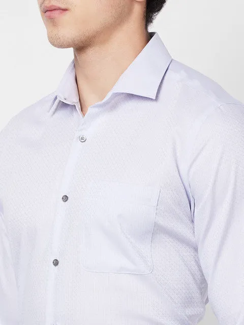 Raymond Men Grey Solid Contemporary Fit Cotton Wrinkle Free Formal Shirt