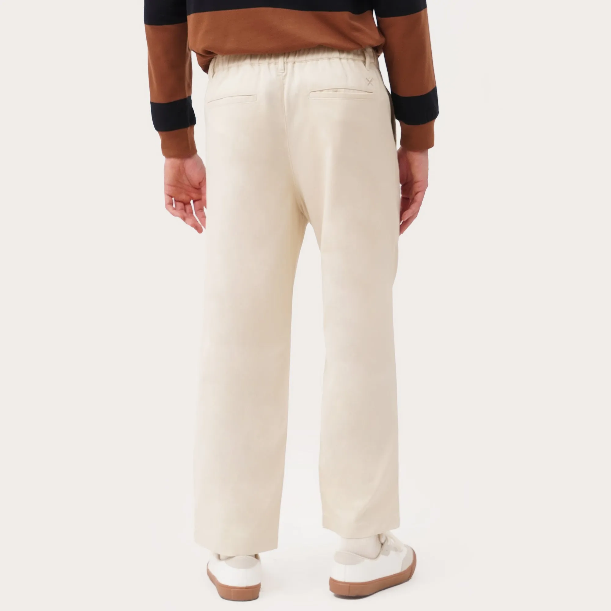Relaxed Fit Trousers In Linen