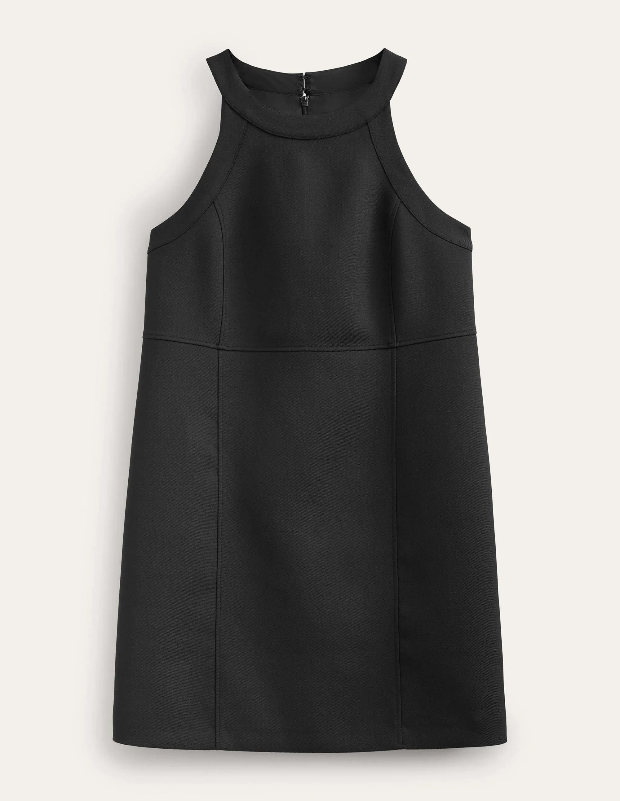 Sleeveless Mini Shift Dress-Black