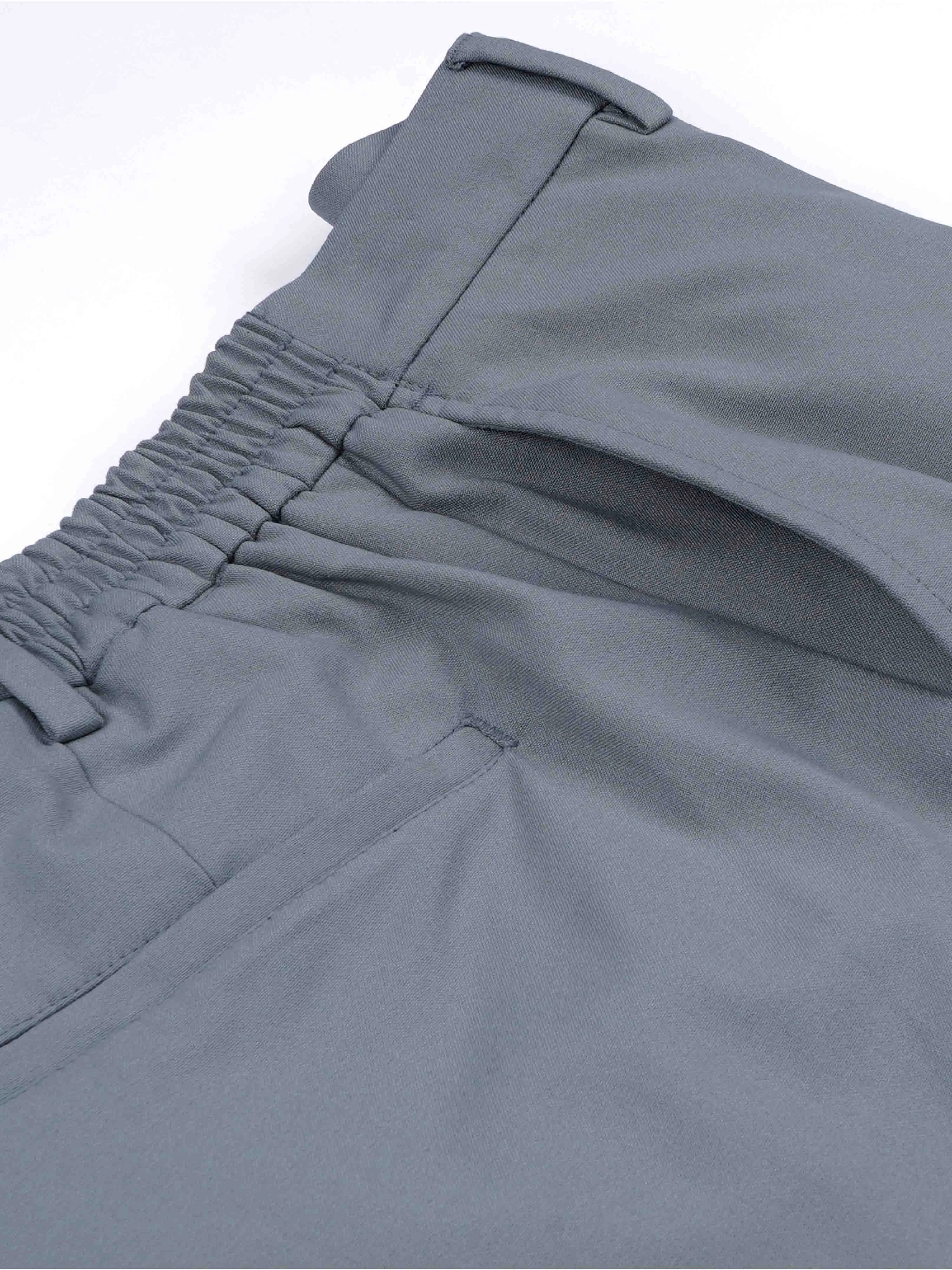 Soft Miracle Light Grey Relaxed Trousers