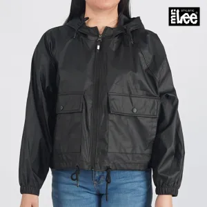 Stylistic Mr. Lee Ladies Basic Bomber Jacket Crop Trendy Fashion High Quality Apparel Comfortable Casual Jacket for Women 133459 (Black)