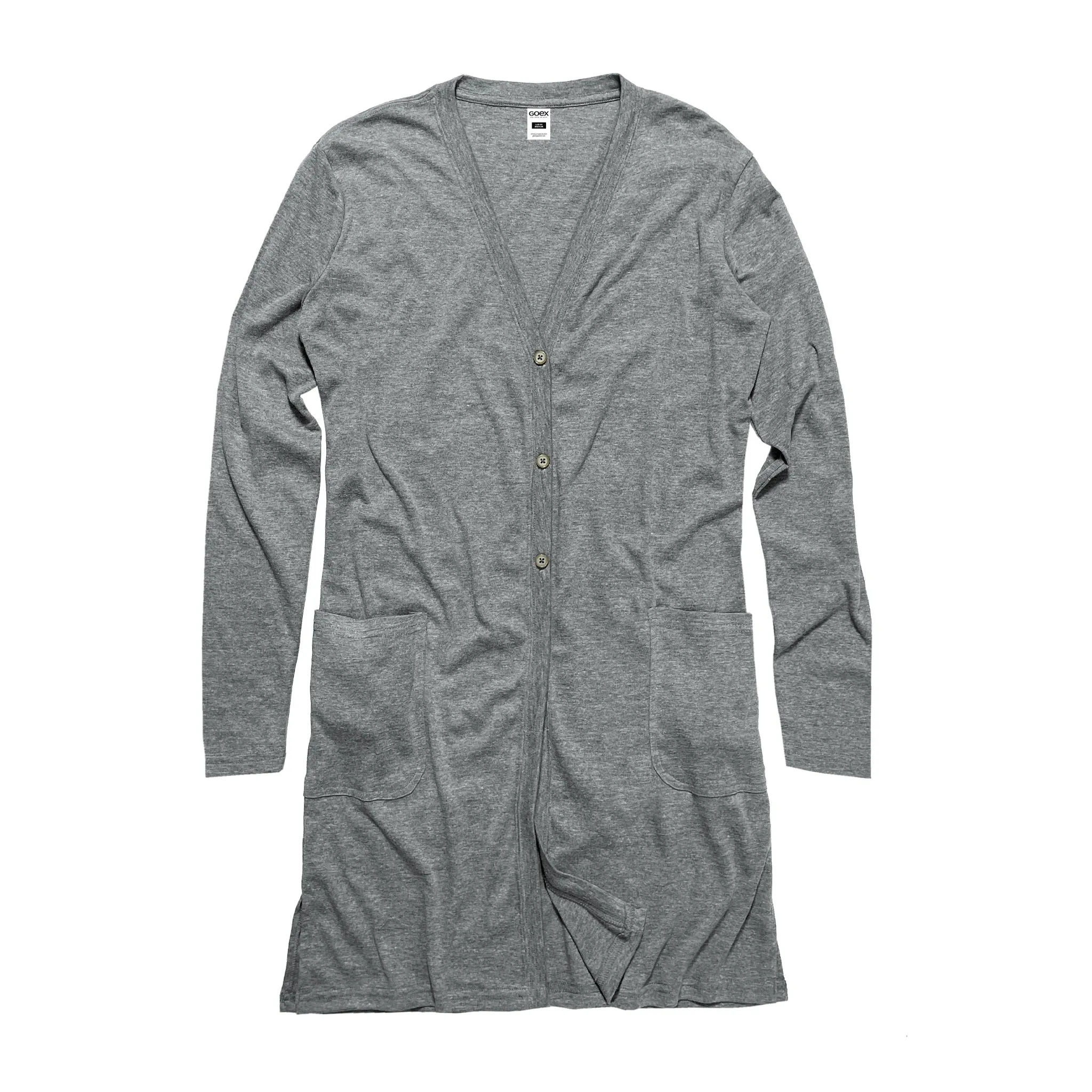 Triblend Rib Cardigan - Heather Grey