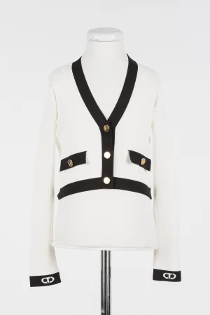 Twinset Ice   Black Cardigan