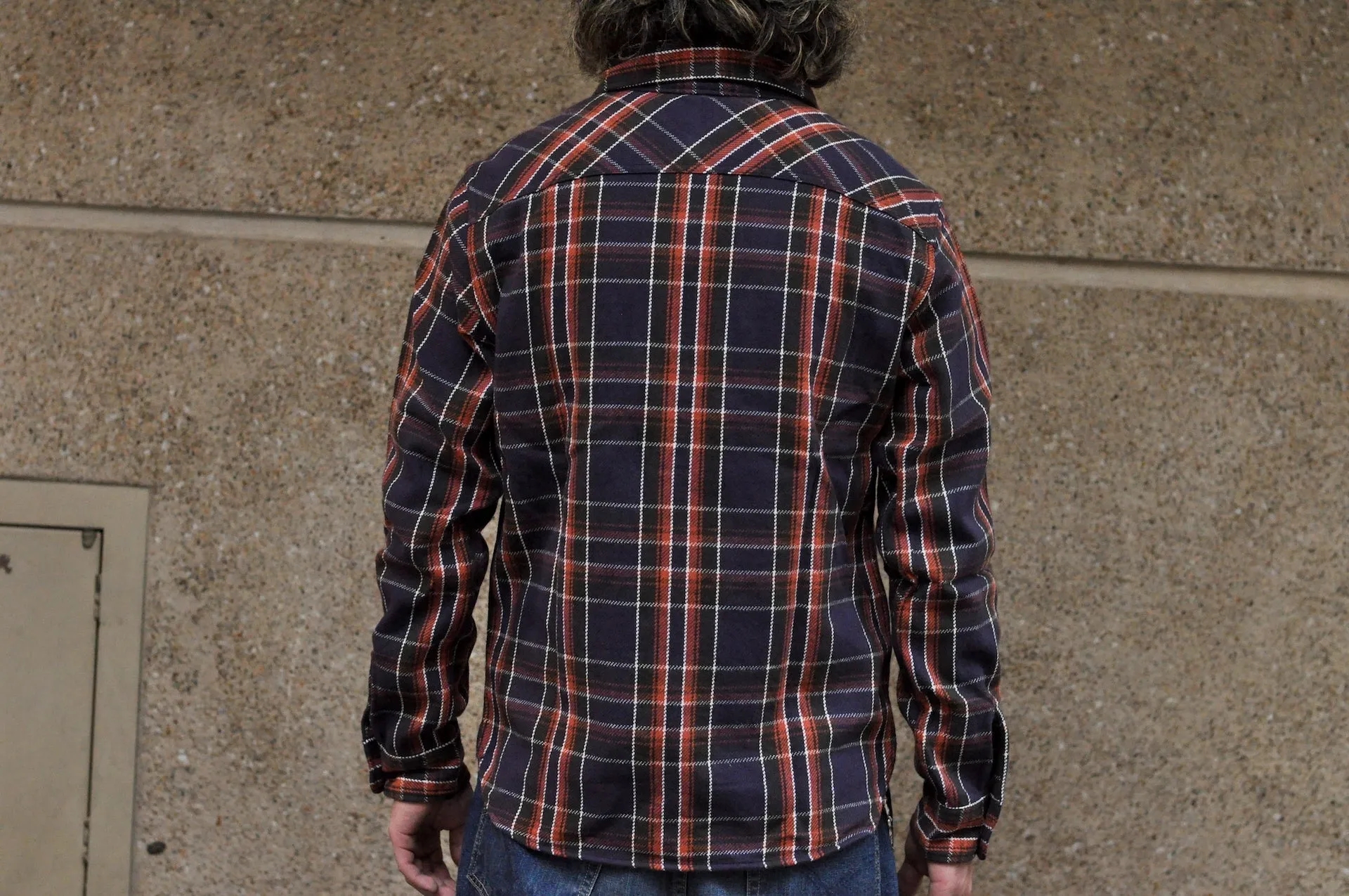 UES 14oz Heavyweight Selvage Flannel Workshirt (Midnight Hike)