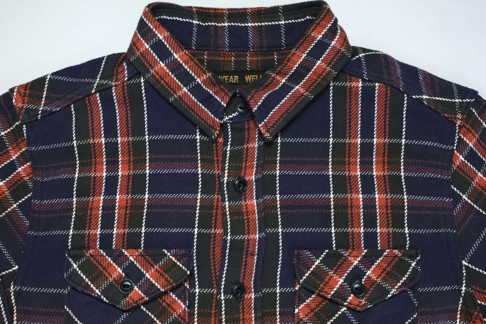 UES 14oz Heavyweight Selvage Flannel Workshirt (Midnight Hike)