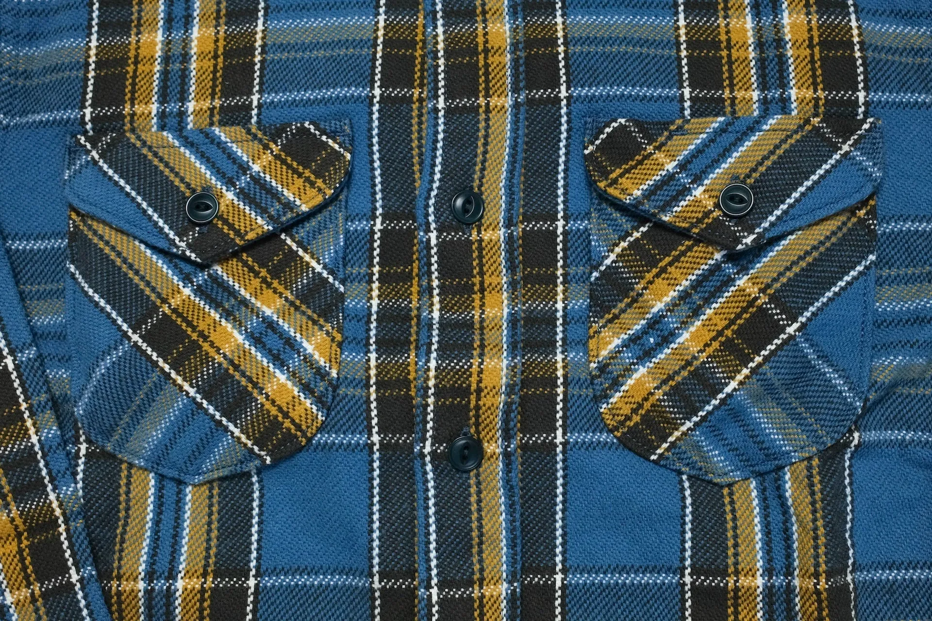UES 14oz Heavyweight Selvage Flannel Workshirt (Stormy Sky)