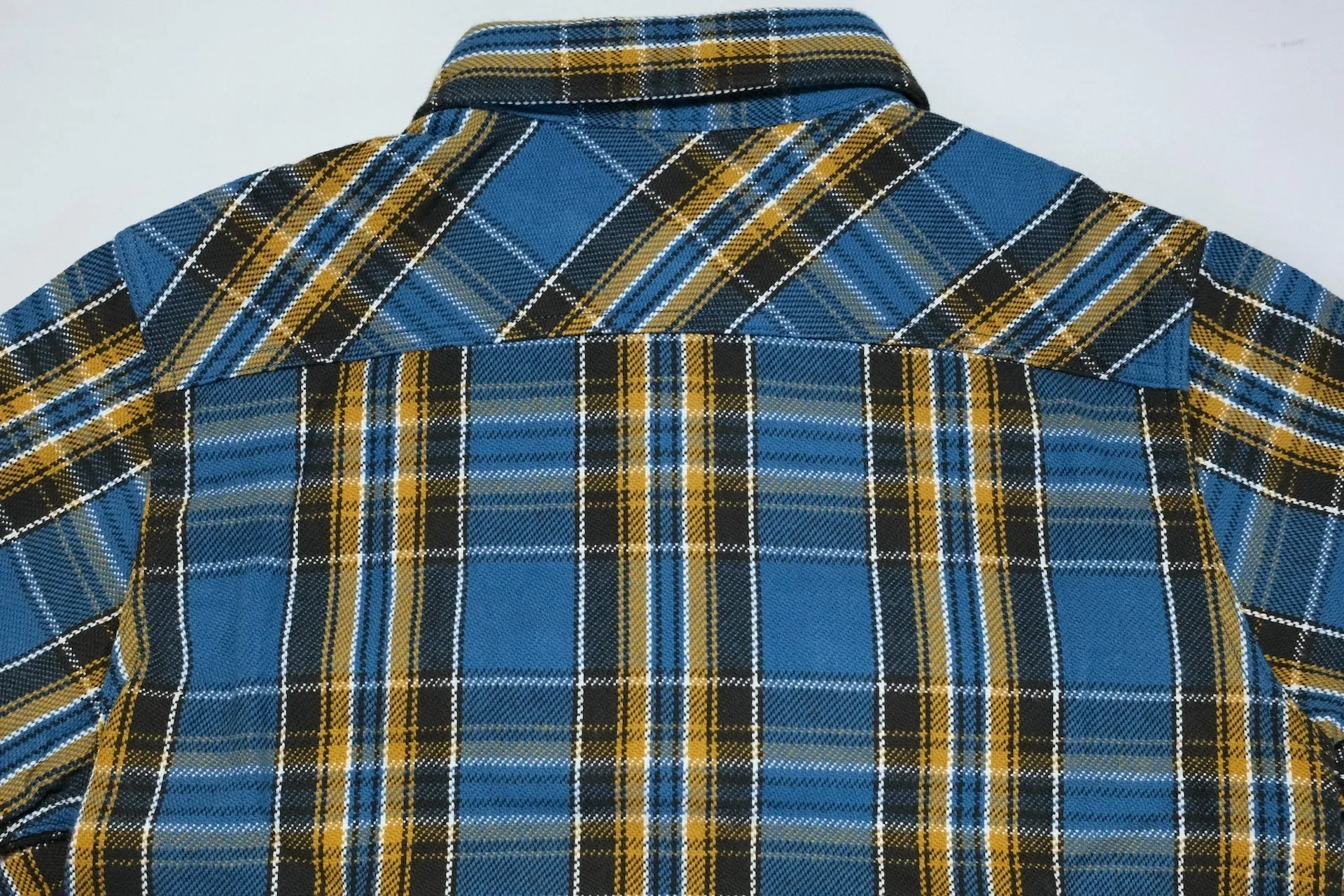 UES 14oz Heavyweight Selvage Flannel Workshirt (Stormy Sky)