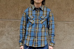 UES 14oz Heavyweight Selvage Flannel Workshirt (Stormy Sky)