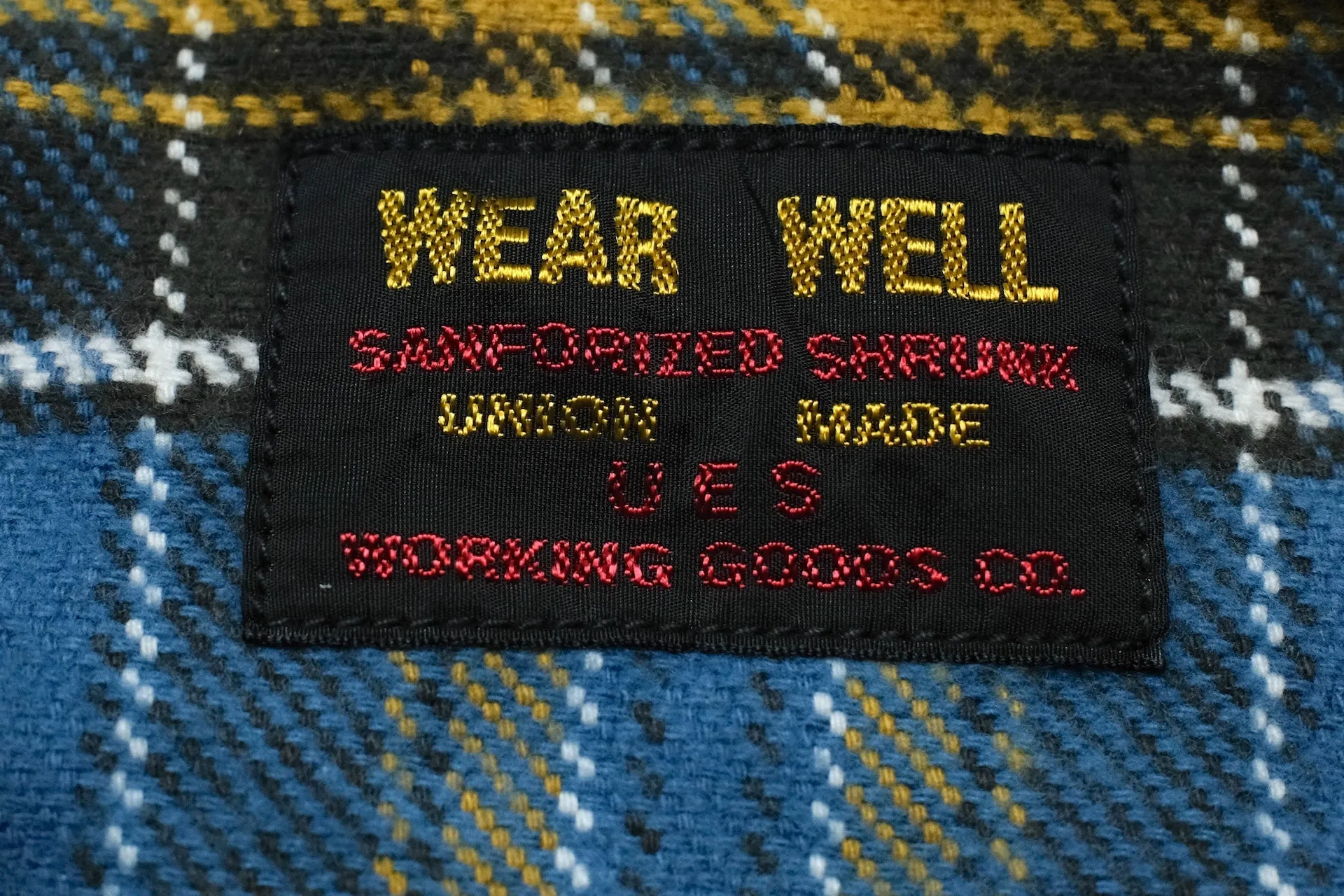 UES 14oz Heavyweight Selvage Flannel Workshirt (Stormy Sky)