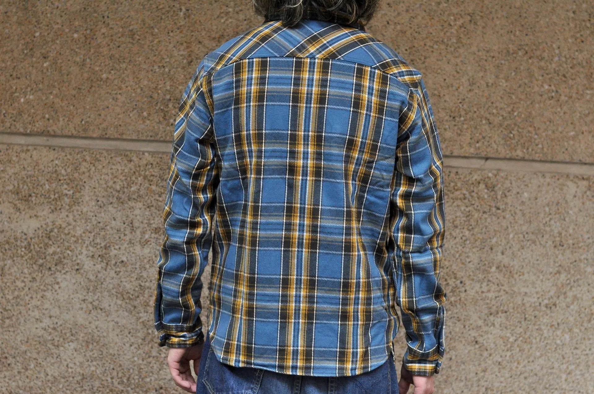 UES 14oz Heavyweight Selvage Flannel Workshirt (Stormy Sky)